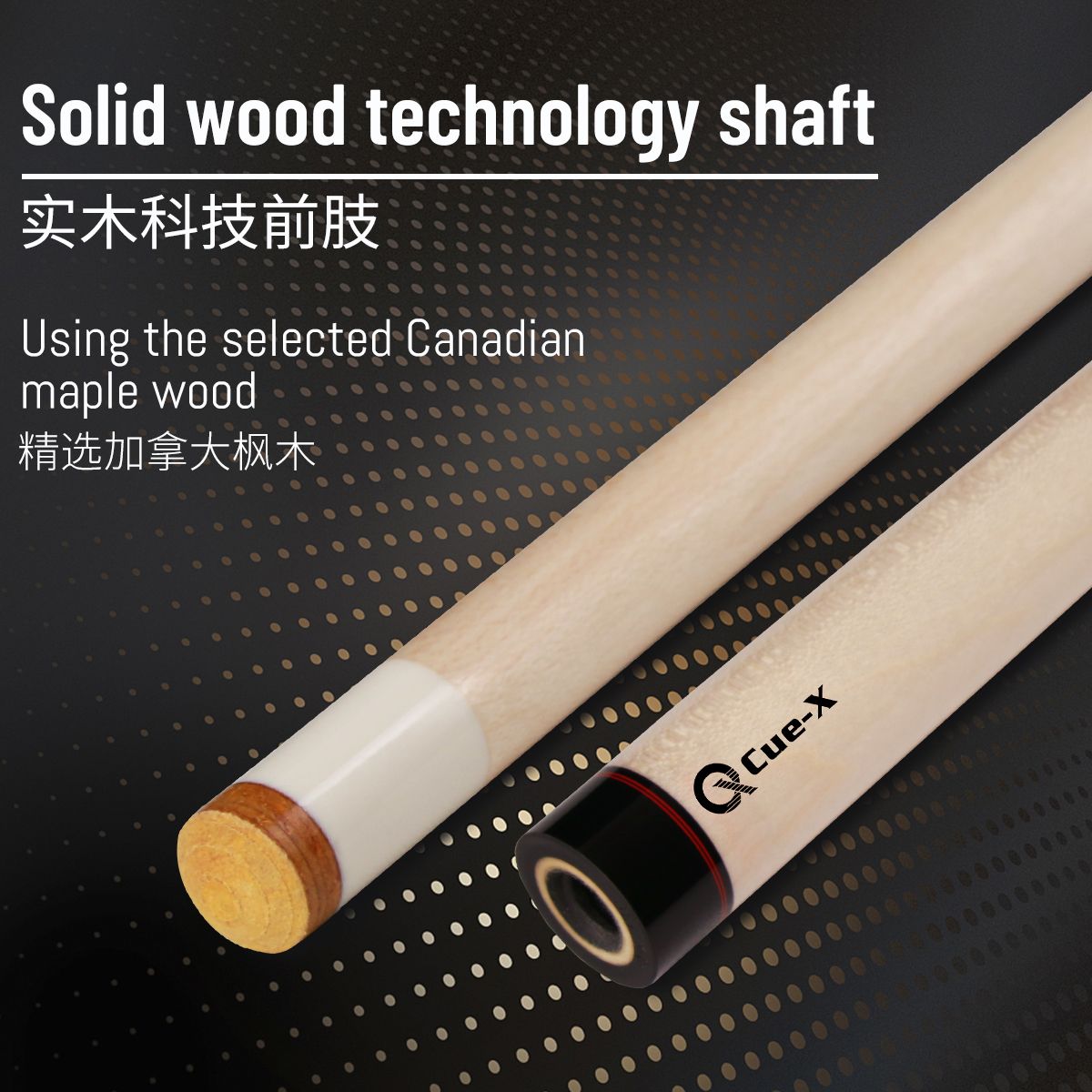 12-piece / solid wood shaft （Suit for Pool Cue）